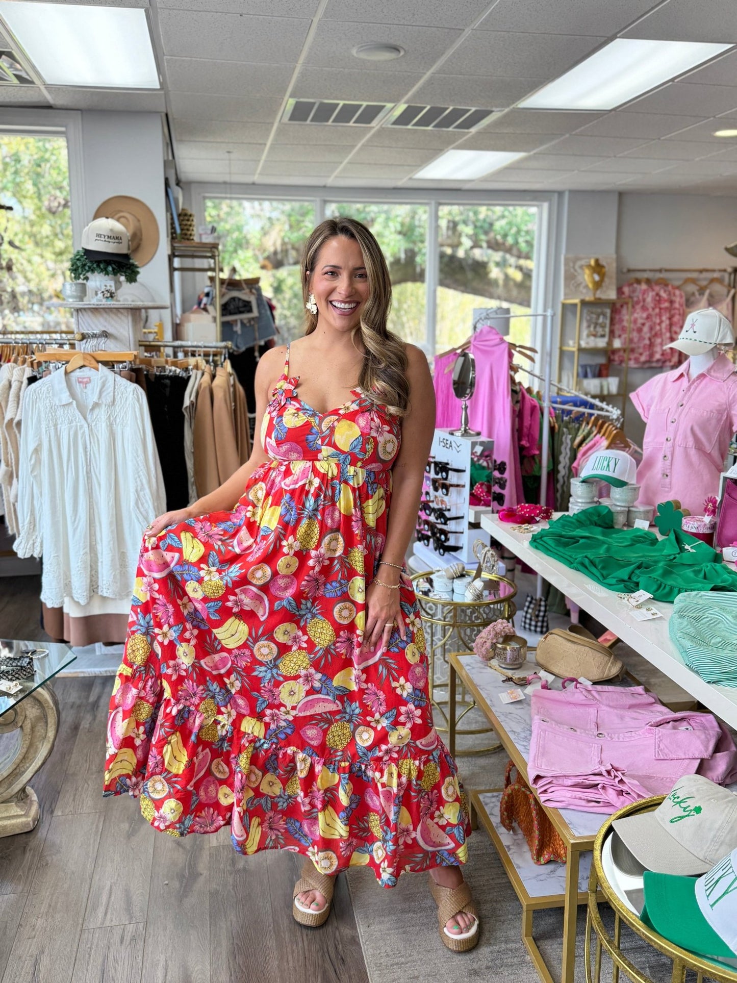 Fruity Maxi Dress - KJ Clothier