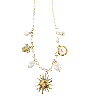 Gemelli - Sunny Pearl Charm Necklace - KJ Clothier