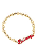 Georgia Bulldogs Autograph Enamel Stretch Bracelet - KJ Clothier