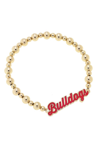 Georgia Bulldogs Autograph Enamel Stretch Bracelet - KJ Clothier