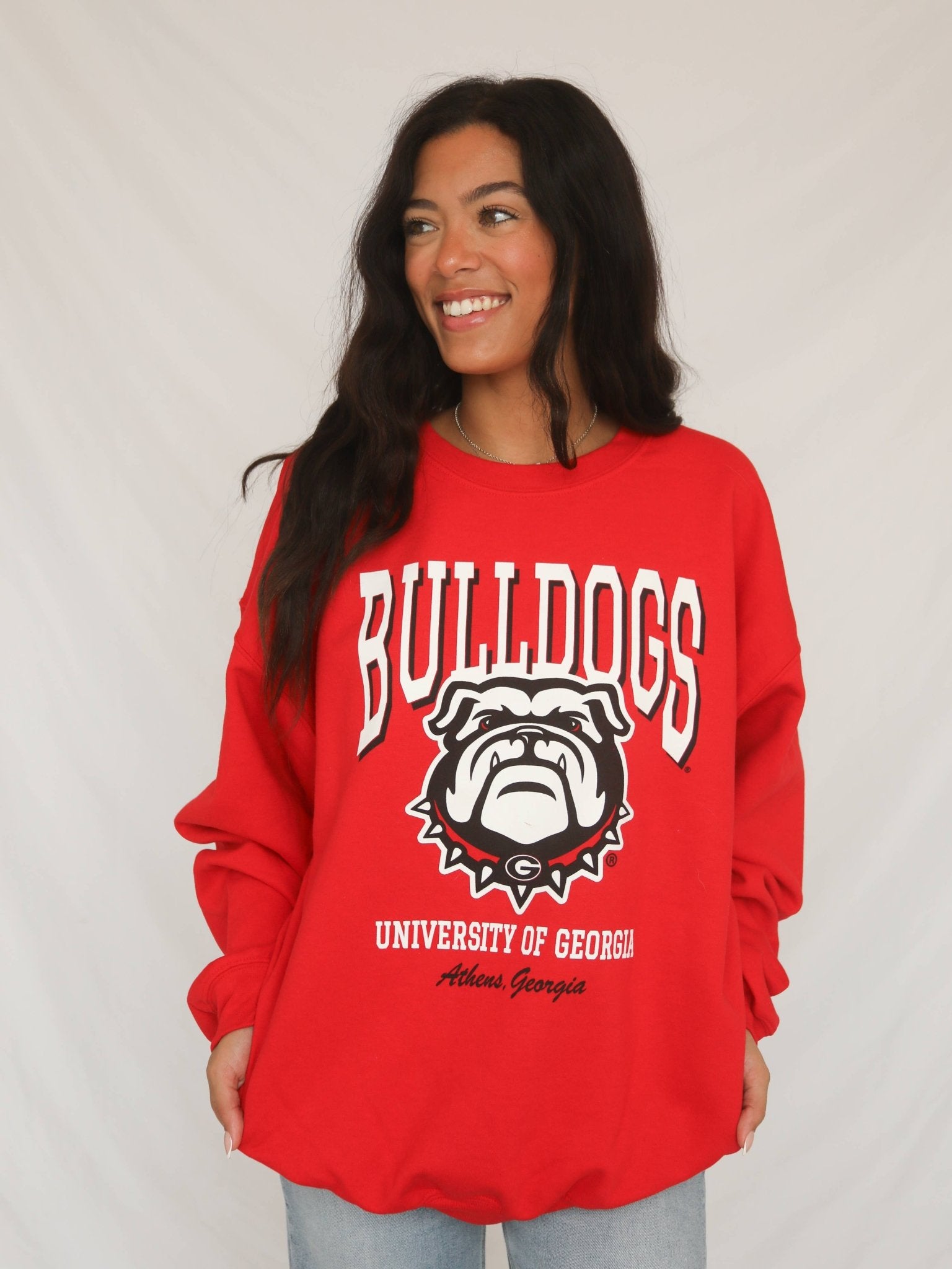 Georgia Mascot Sweatshirt - Red - KJ Clothier