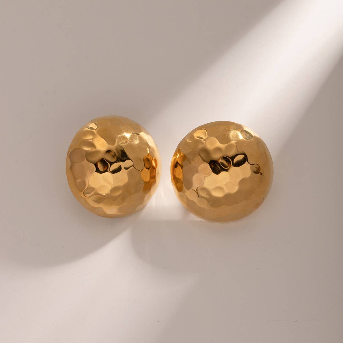 Gold Half Round Earrings - KJ Clothier