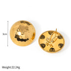 Gold Half Round Earrings - KJ Clothier