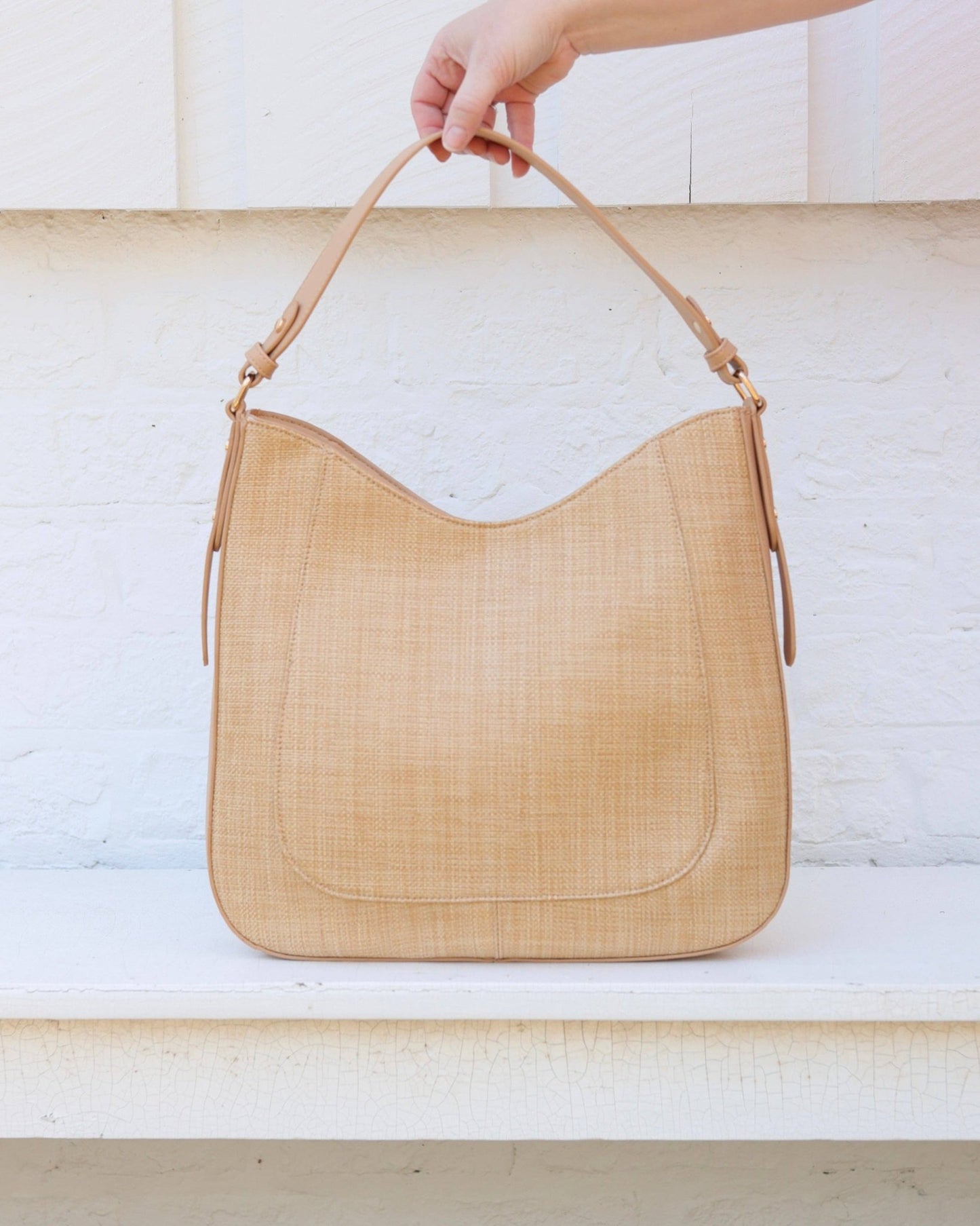 Hadlee Hobo Bag - Natural - KJ Clothier