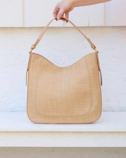 Hadlee Hobo Bag - Natural - KJ Clothier