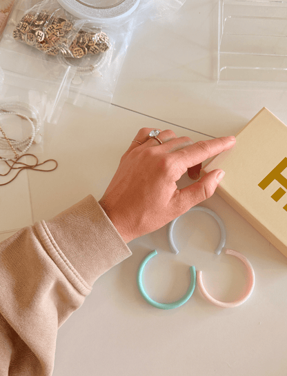 Hoops - Powder Blue - Large - KJ Clothier