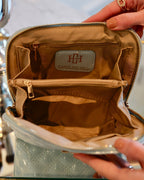 Ibiza Small Pouch - Light Blue Patent - KJ Clothier