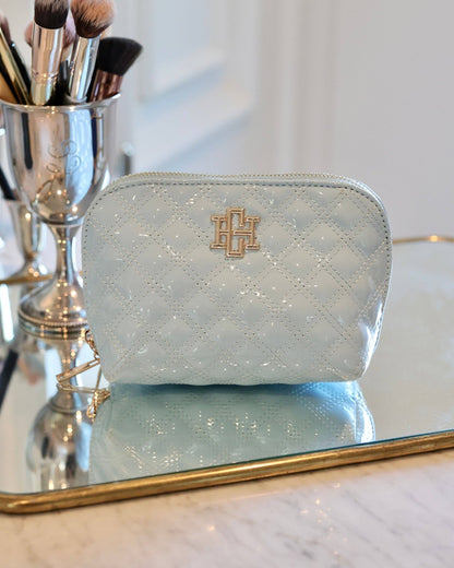Ibiza Small Pouch - Light Blue Patent - KJ Clothier