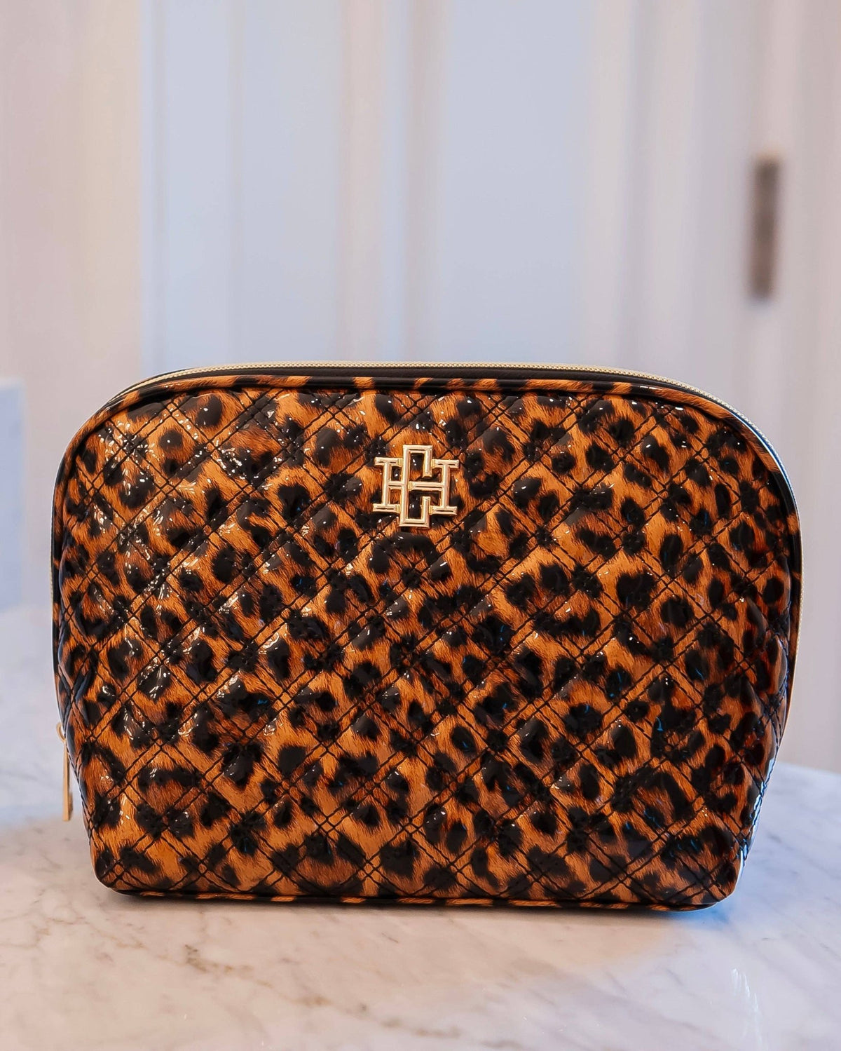 Ibiza Small Pouch - Spotted Patent - KJ Clothier