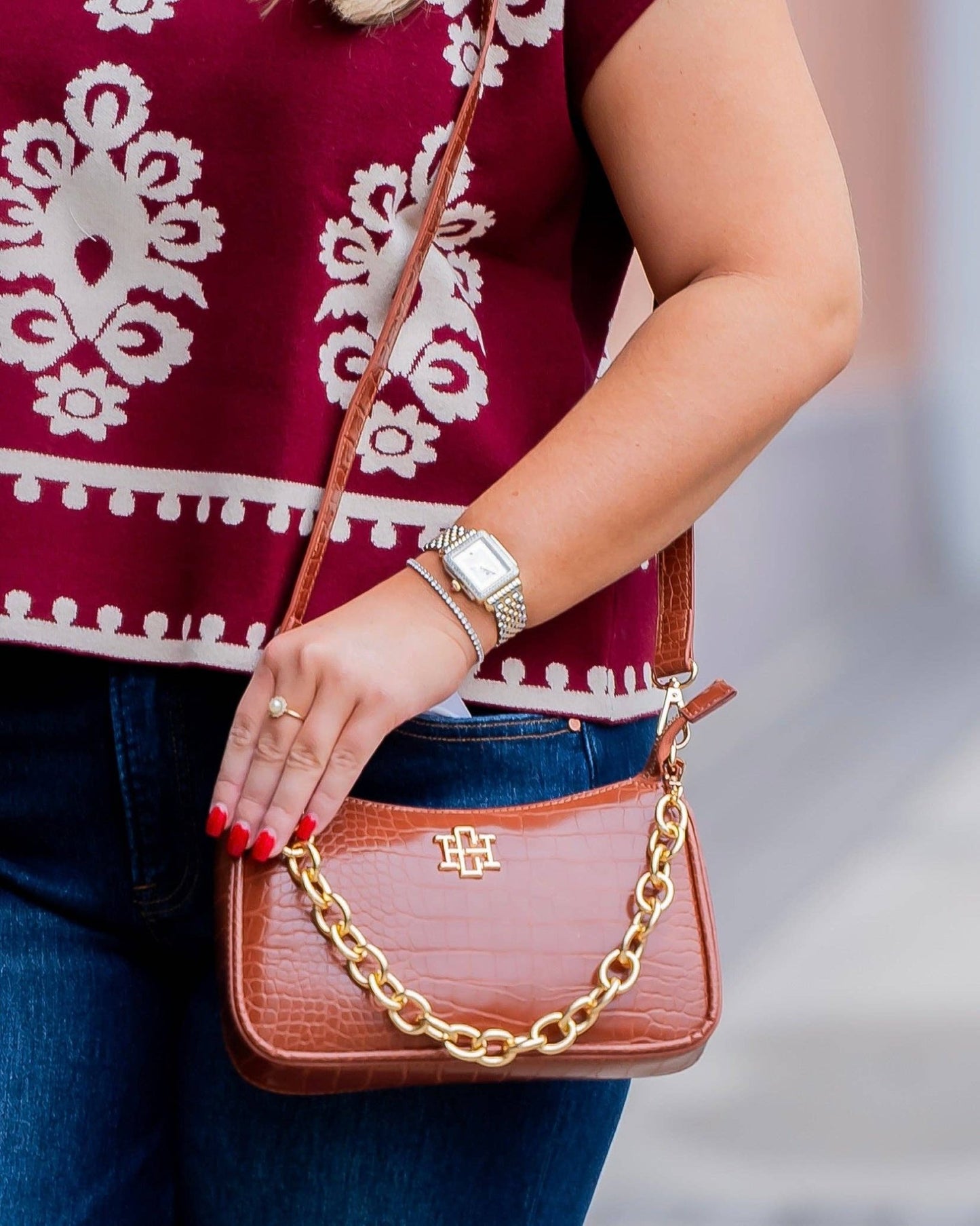 Joan Crossbody - Saddle - KJ Clothier