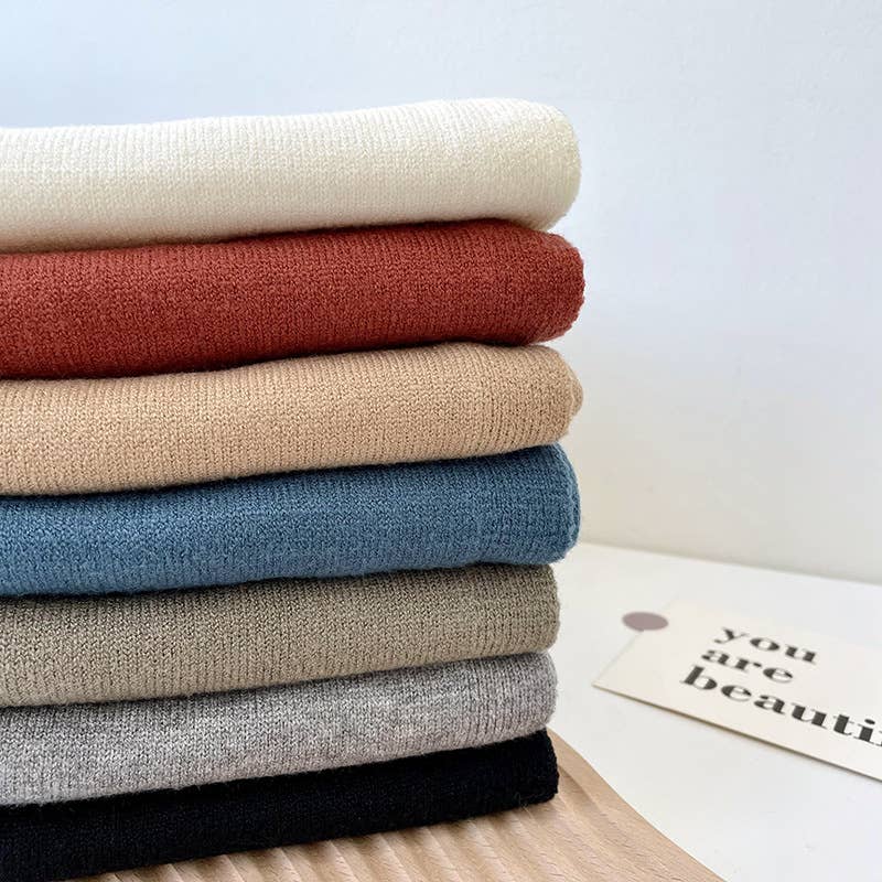 Knitted Shoulder Throw - Cream - KJ Clothier