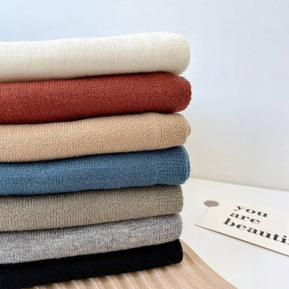 Knitted Shoulder Throw - Cream - KJ Clothier