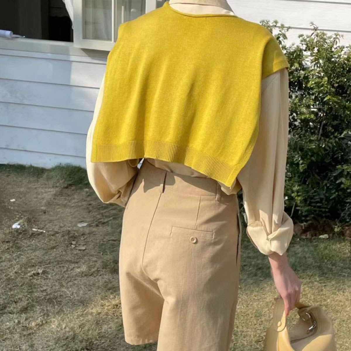 Knitted Shoulder Throw - Ivory - KJ Clothier