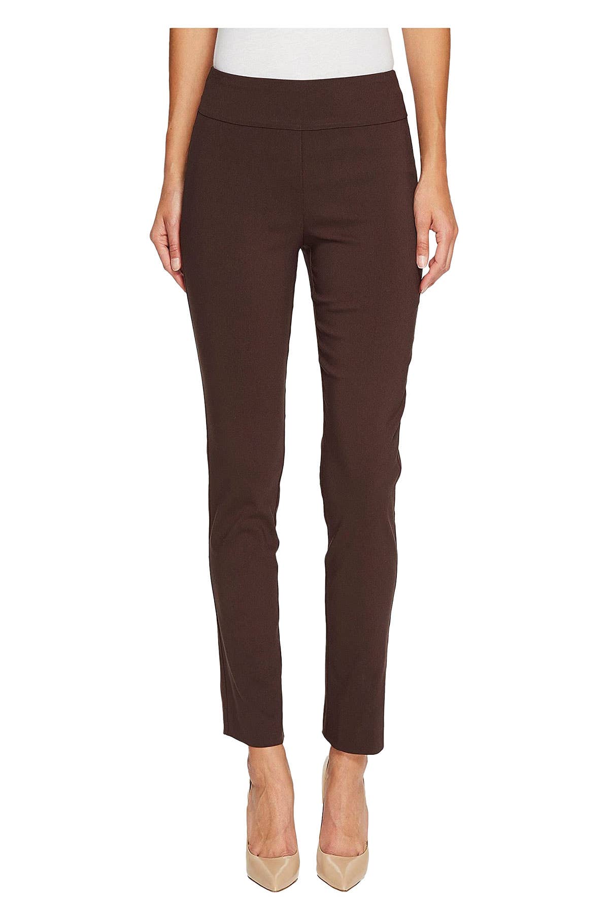 Krazy Larry Pull on Pant - Brown - KJ Clothier
