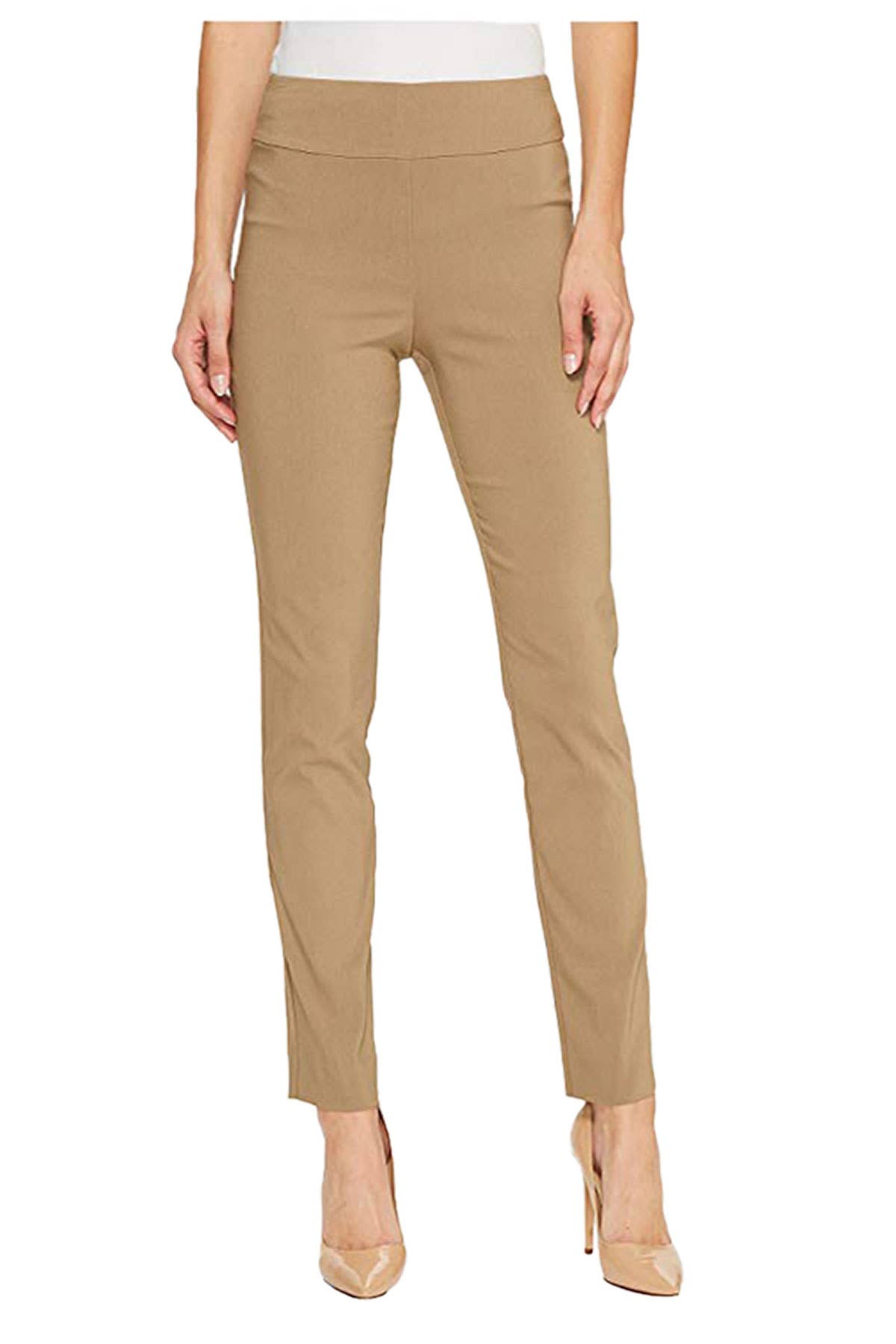 Krazy Larry Pull on Pant - Taupe - KJ Clothier