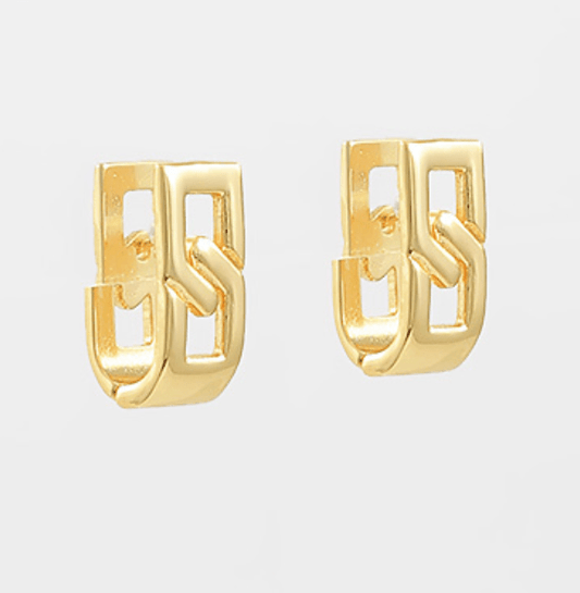 Link Studs - Gold - KJ Clothier