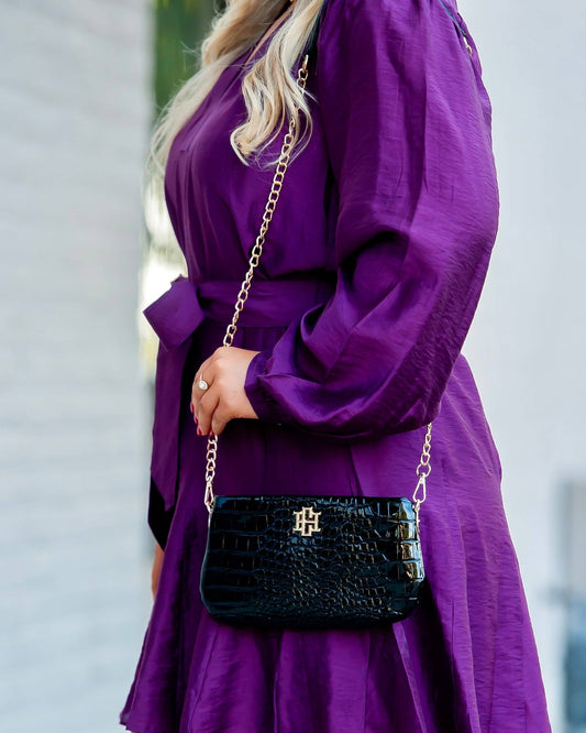 Livi Crossbody - Black Patent - KJ Clothier