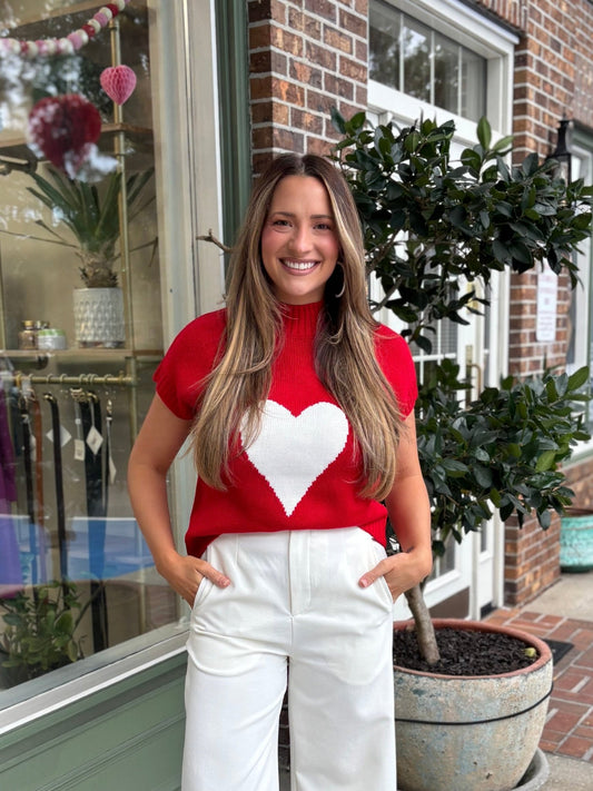 Love Ya Mean It Sweater - Red - KJ Clothier