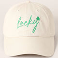 Lucky Script Embroidered Baseball Cap - KJ Clothier