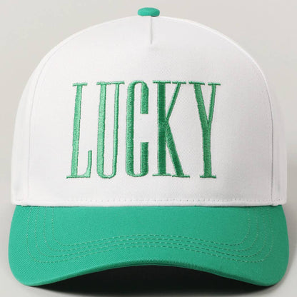 LUCKY Two Toned Baseball Cap - KJ Clothier