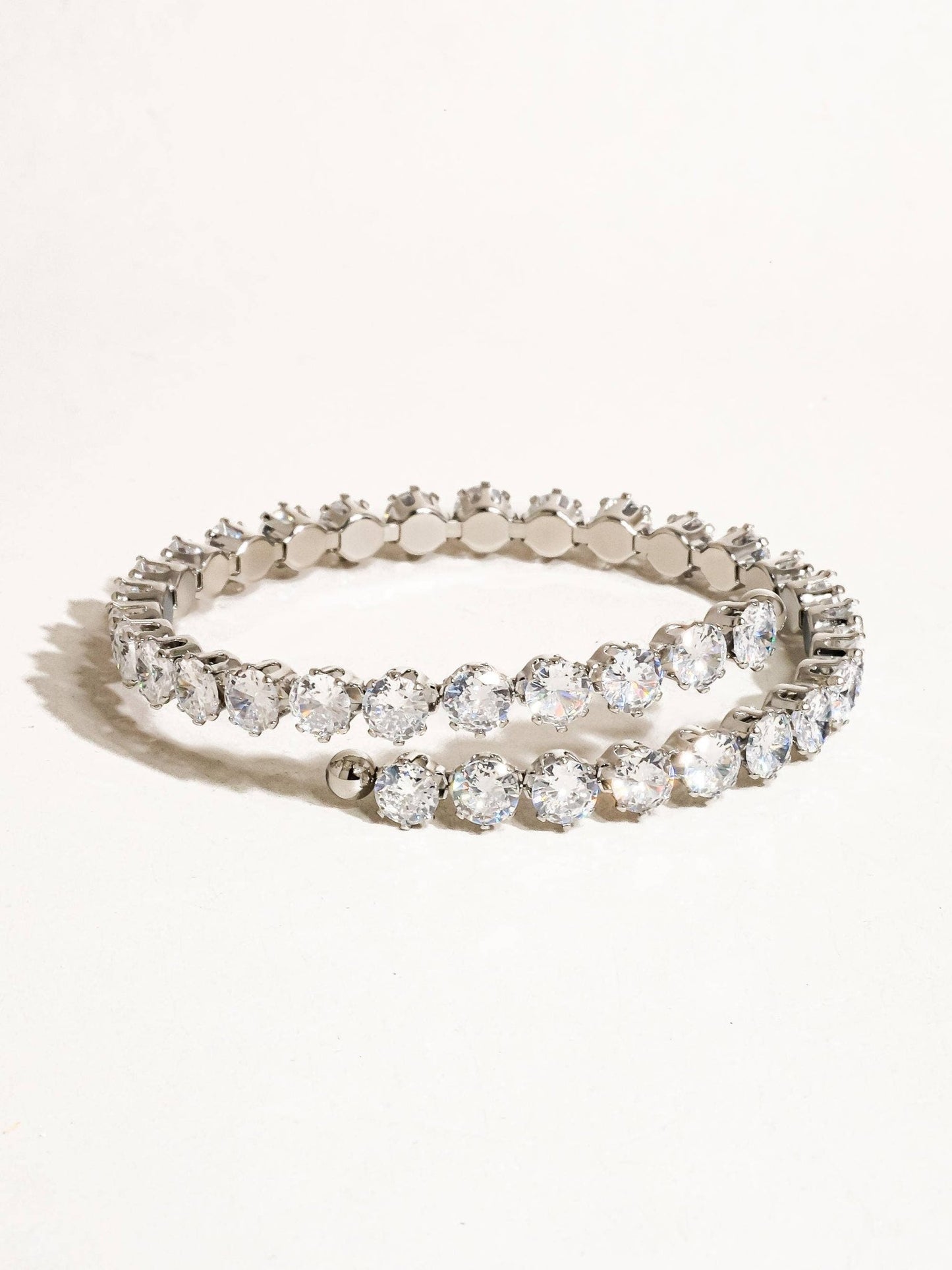 Maëlys 18K Gold Non - Tarnish CZ Glam Bracelet: Yellow Gold - KJ Clothier