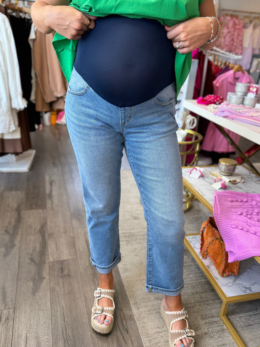 Mama Maternity Jeans - Medium Wash - KJ Clothier