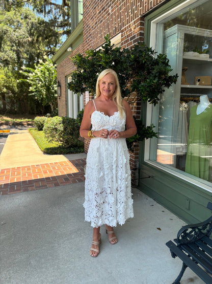 Marry Me Midi Dress - White - KJ Clothier