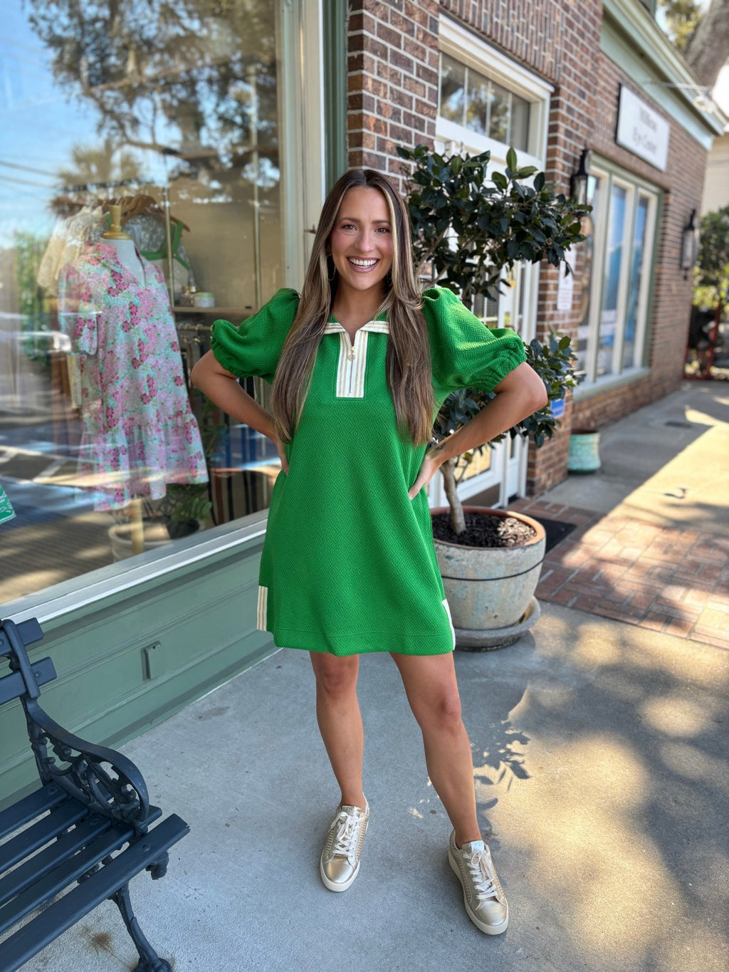 Mary Square - Andie Dress - Green - KJ Clothier