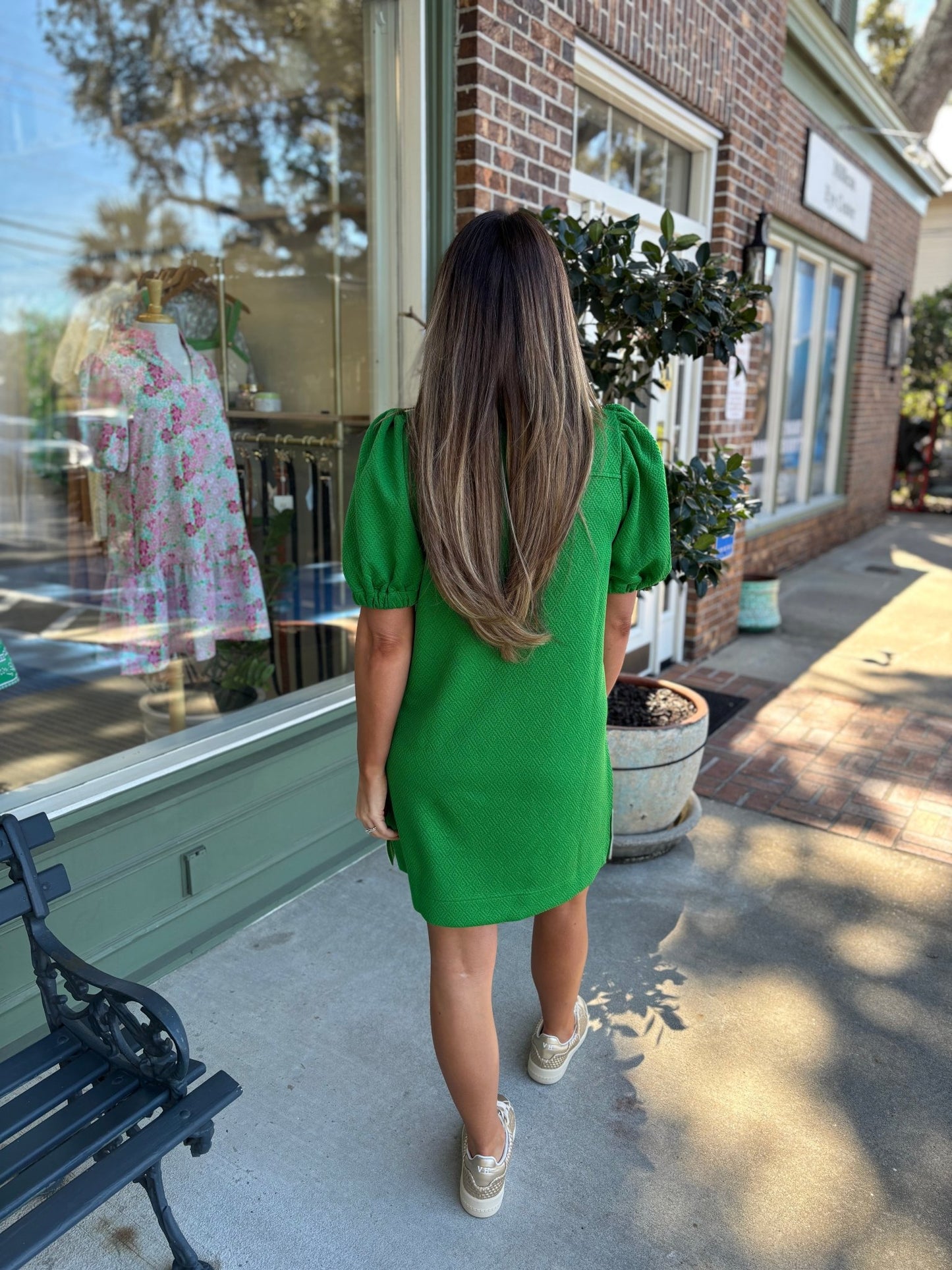 Mary Square - Andie Dress - Green - KJ Clothier