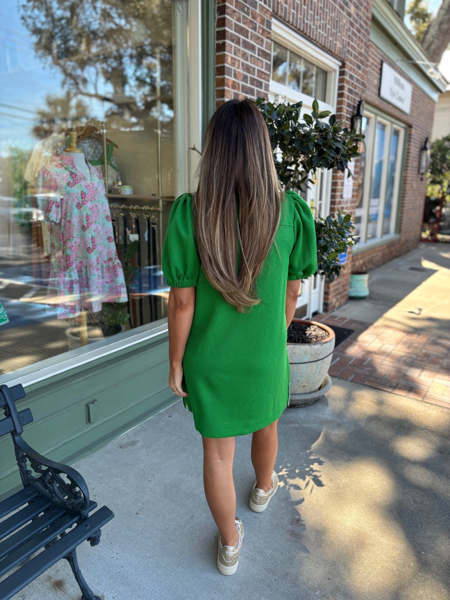 Mary Square - Andie Dress - Green - KJ Clothier