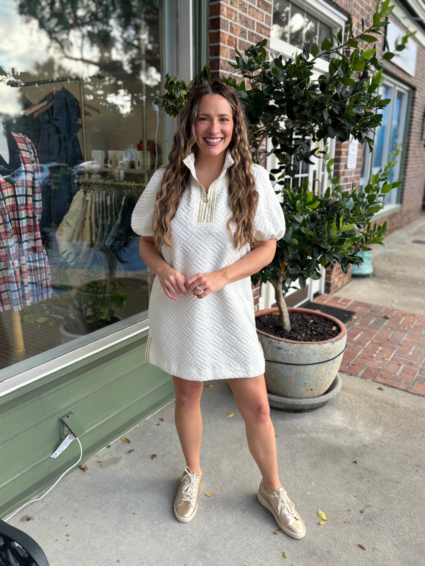 Mary Square - Andie Dress - Ivory - KJ Clothier