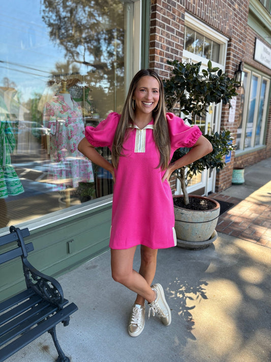 Mary Square - Andie Dress - Pink - KJ Clothier