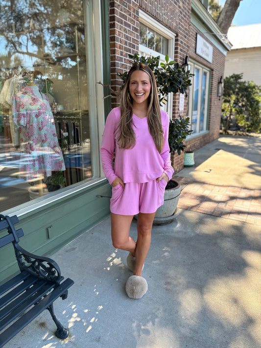 Mary Square - Carly Short Set - Lilac - KJ Clothier