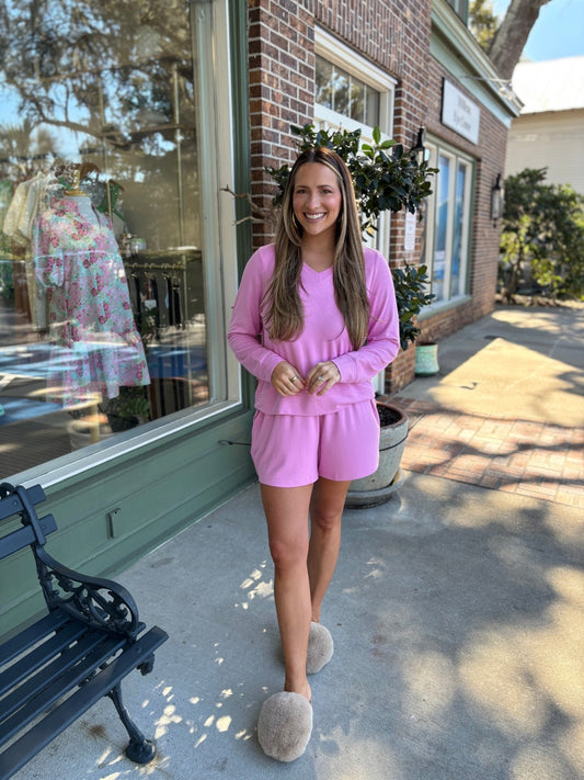 Mary Square - Carly Short Set - Lilac - KJ Clothier