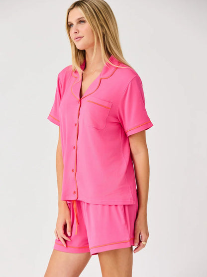 Mary Square - Charlotte Short Set - Pink - KJ Clothier