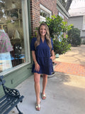 Mary Square - Emerson Dress - Navy - KJ Clothier