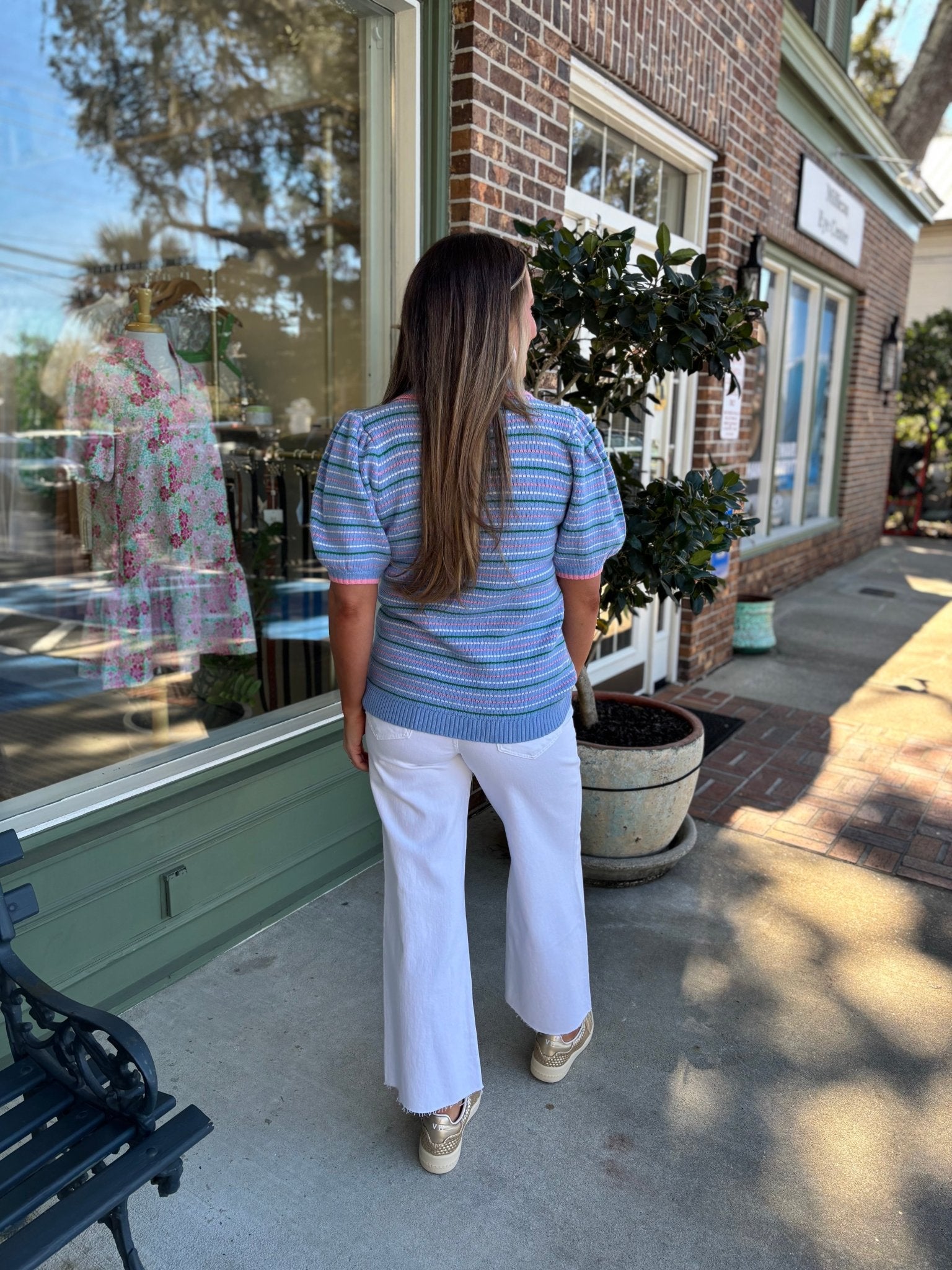 Mary Square - Emma Sweater - Blue Multi - KJ Clothier