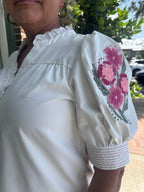 Mary Square - Emmie Top - Ivory - KJ Clothier