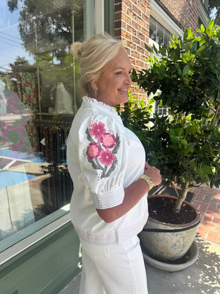 Mary Square - Emmie Top - Ivory - KJ Clothier