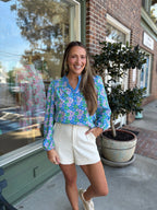 Mary Square - Gianna Top - Vintage Posies - KJ Clothier