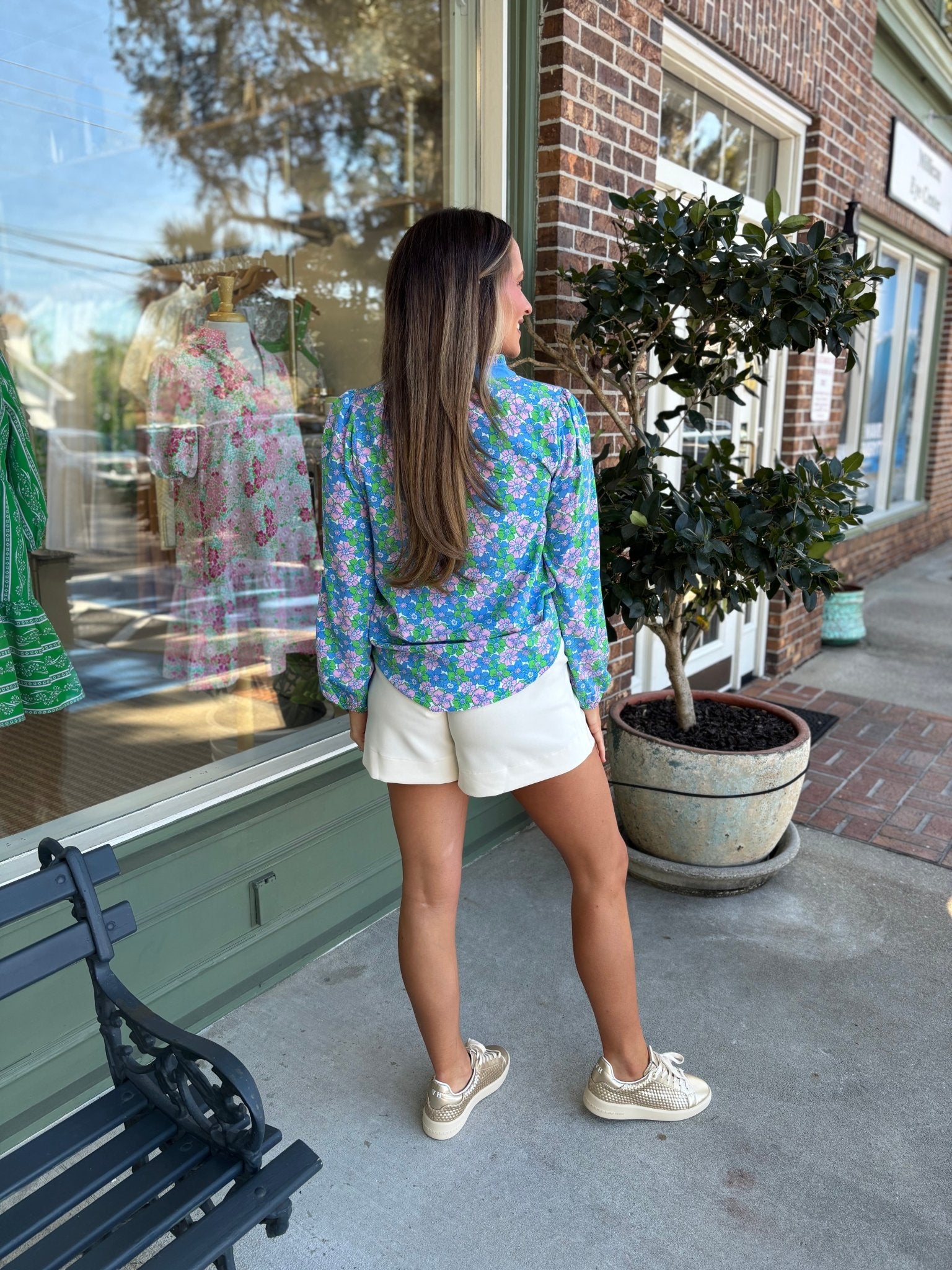 Mary Square - Gianna Top - Vintage Posies - KJ Clothier