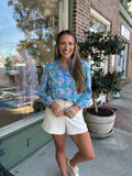 Mary Square - Gianna Top - Vintage Posies - KJ Clothier