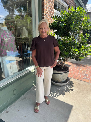 Mary Square - Haley Top - Espresso - KJ Clothier