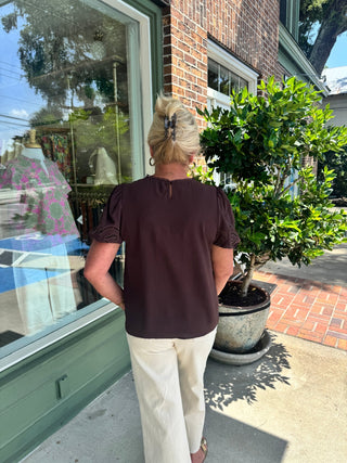 Mary Square - Haley Top - Espresso - KJ Clothier