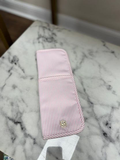 Mary Square - Hot Tools Case - Pink Stripe - KJ Clothier