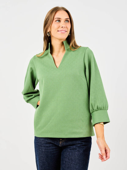 Mary Square - Jocelyn Top - Green - KJ Clothier