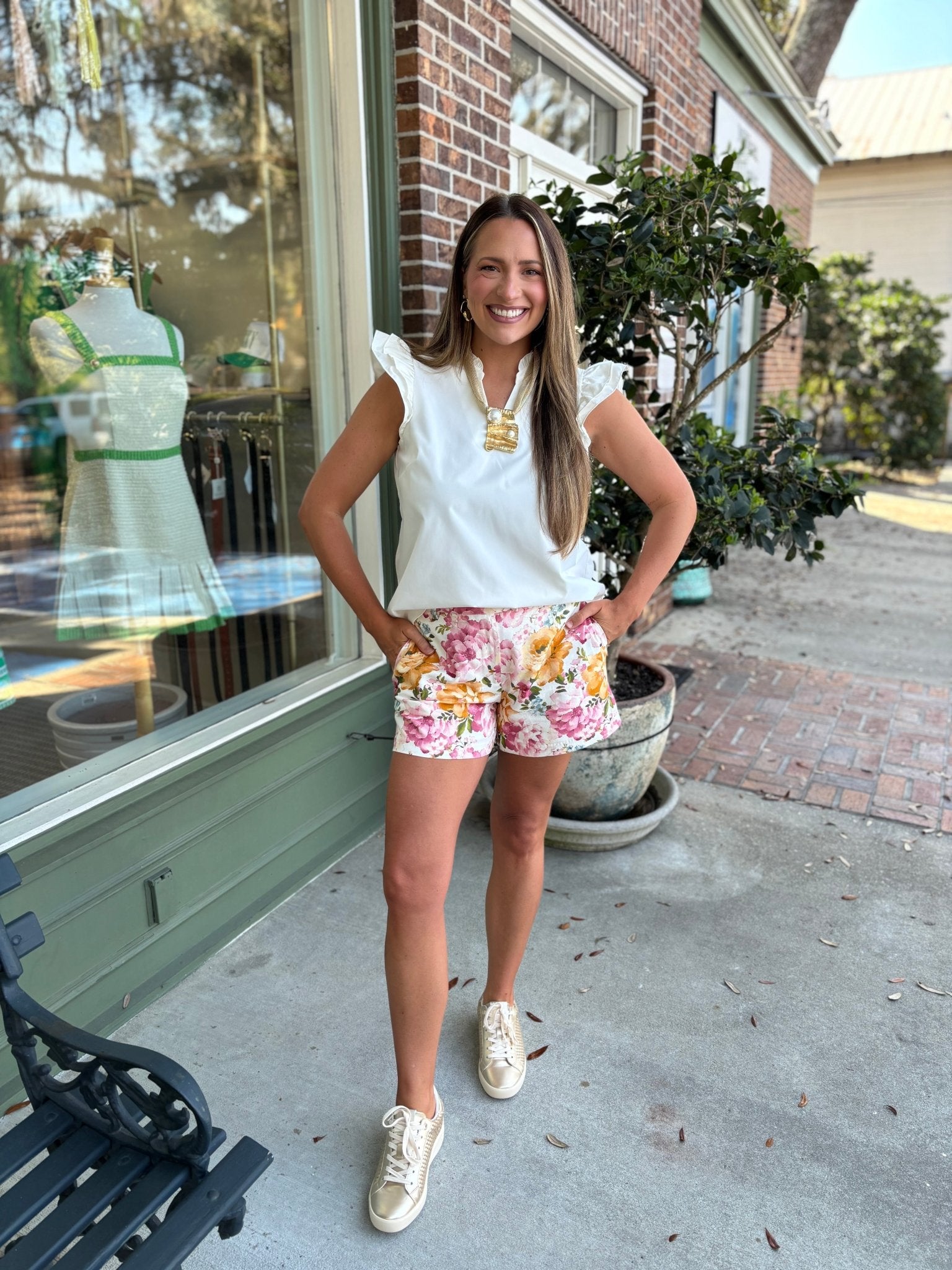 Mary Square - Leigh Top - White - KJ Clothier