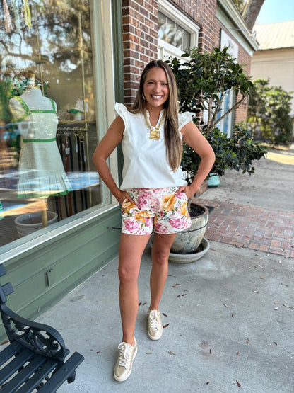 Mary Square - Leigh Top - White - KJ Clothier