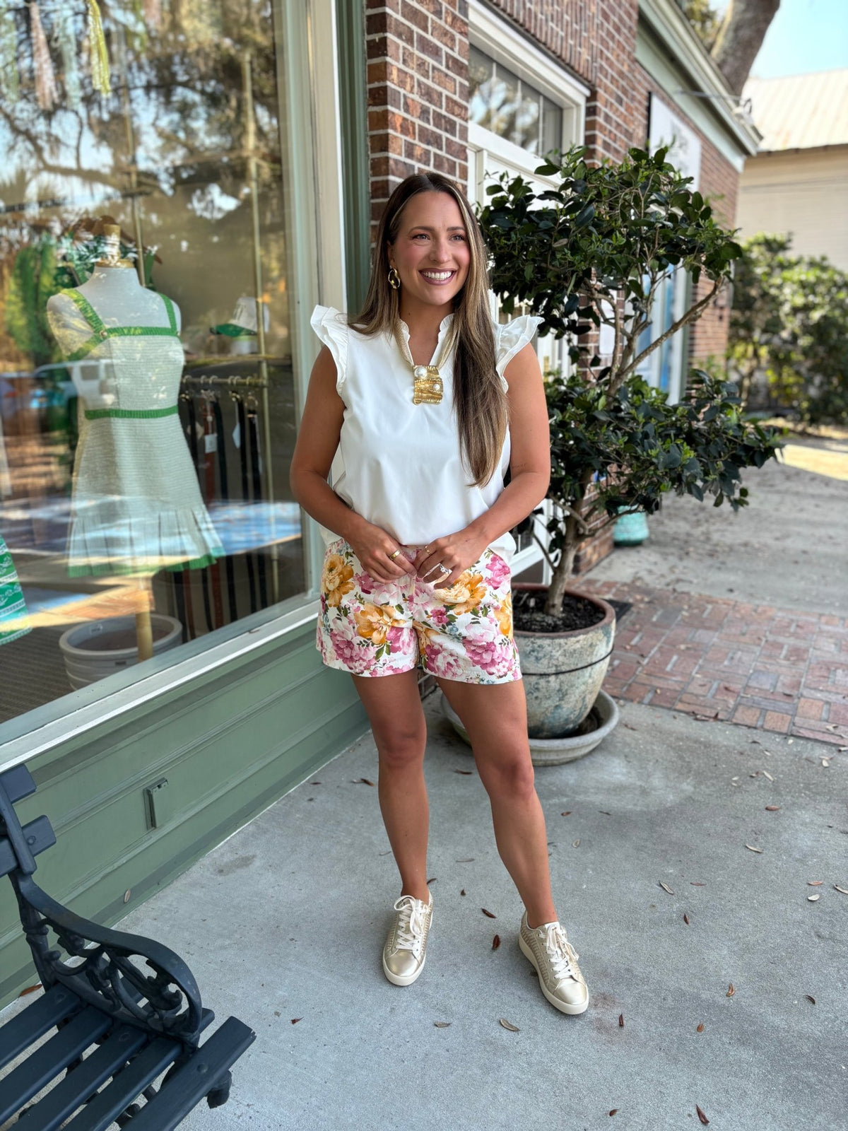 Mary Square - Leigh Top - White - KJ Clothier