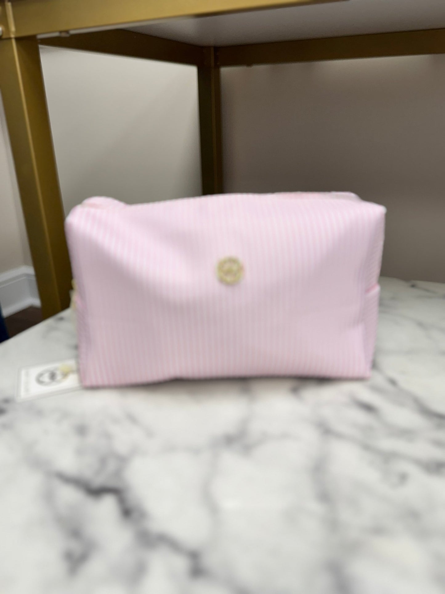 Mary Square - Lets Face It Bag - Pink Stripe - KJ Clothier